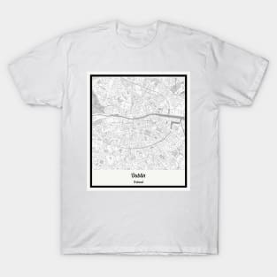 Map of Dublin - Ireland T-Shirt